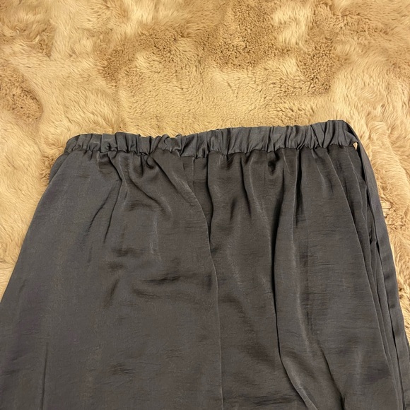 Grey Shiny Maxi Skirt - Picture 3 of 11